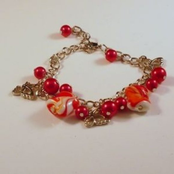 ❤️ NEW Peppermint Candy Charm Or Angle Bracelet - Picture 1 of 5